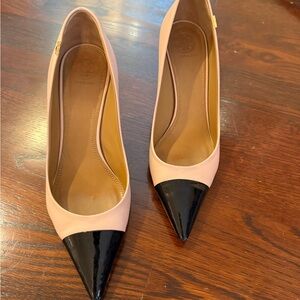 Tory Burch Elegant Black and Pink Women's Heels